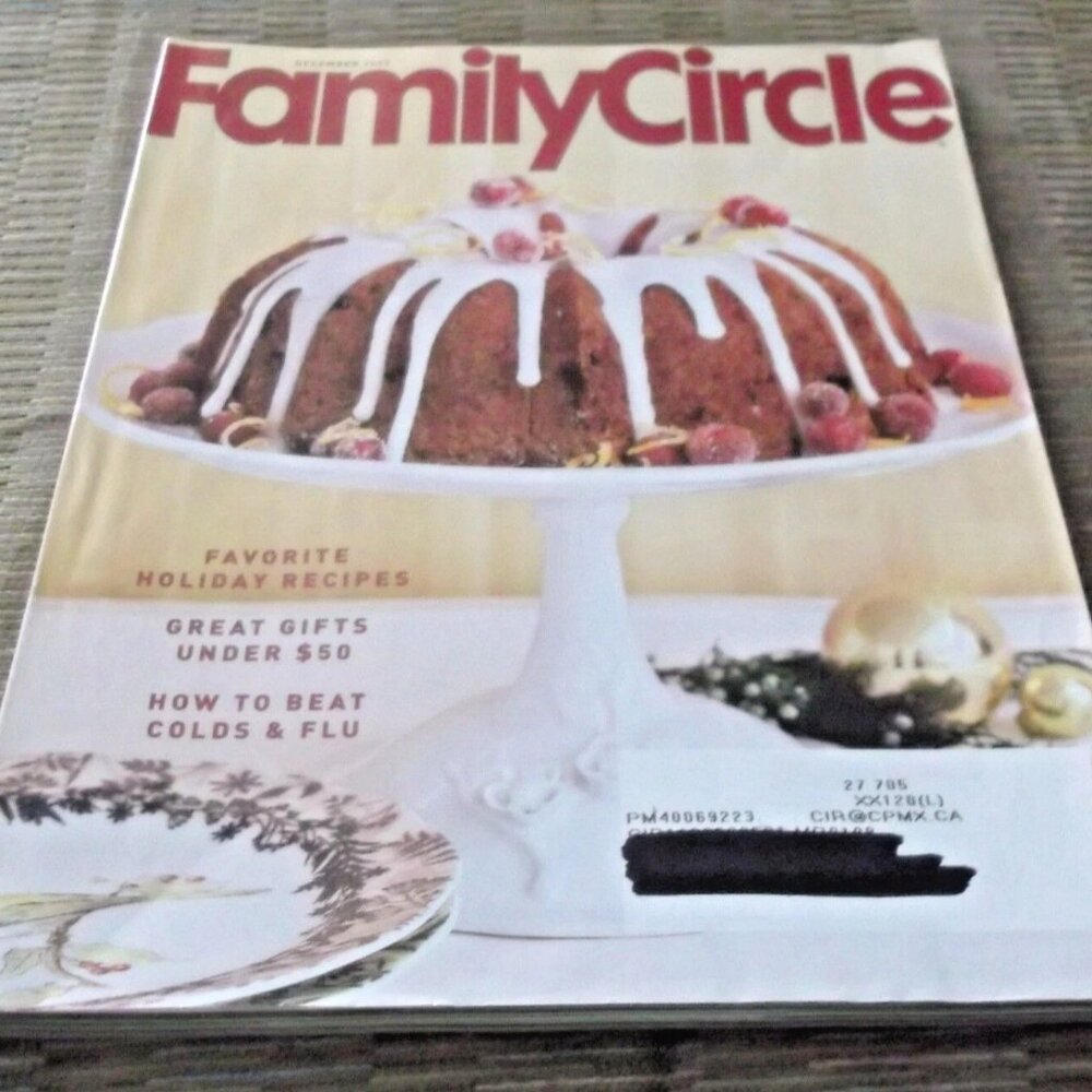 2/$35 FAMILY CIRCLE Magazine Dec 2007 Vol 120 No 15 Holiday Recipes Slow Cooker